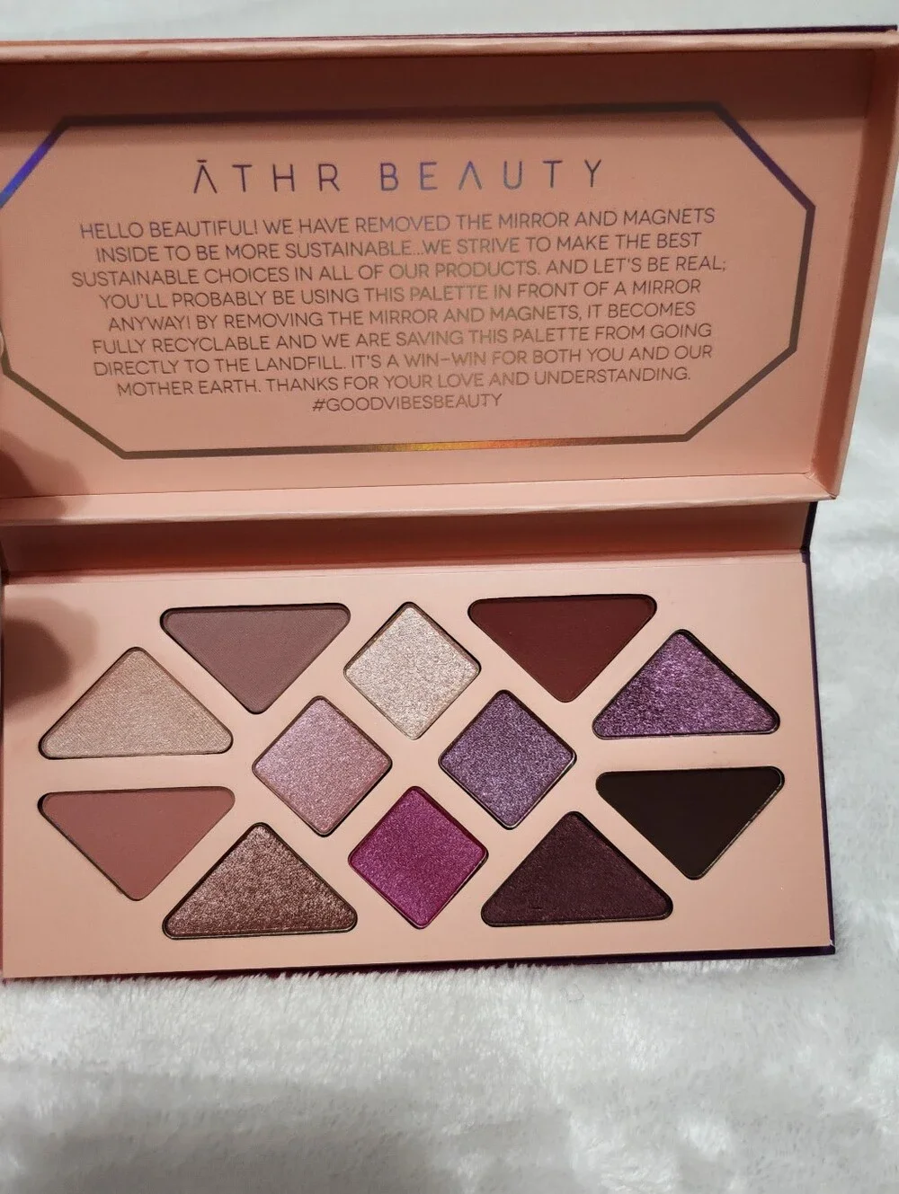 NIB ATHR Beauty Manifest 12 Pan Eyeshadow Palette #734
